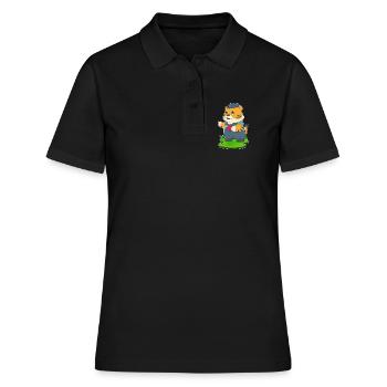 Pompe à eau Tiger Plumber, pinces artisanales - Polo Femme - noir - Devant - Ailine (174cm)