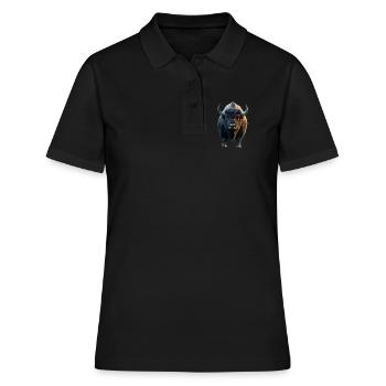 Bison, Bison, Bovins sauvages, Bison, Bison d’Amérique - Polo Femme - noir - Devant - Ailine (174cm)