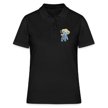 Koala Landwirt Mistgabel Bauernhof - Frauen Polo Shirt - Schwarz - Vorne - Ailine (174cm)