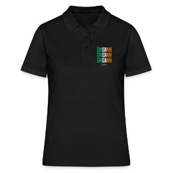 Drapeau de l’Irlande, Irish Pride - Polo Femme - noir - Devant - Ailine (174cm)