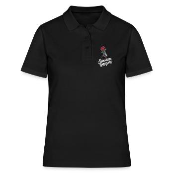 Gangsta sensible - Polo Femme - noir - Devant - Ailine (174cm)