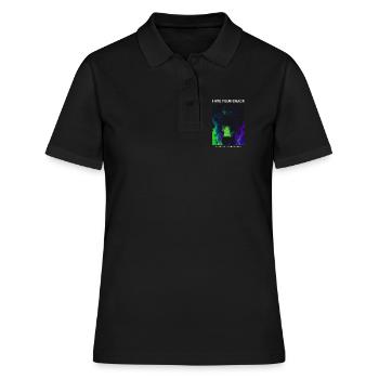 I Ate Your Snack Creepy Anime Phonk Design - Frauen Polo Shirt - Schwarz - Vorne - Ailine (174cm)