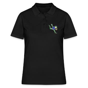 Frog Baseball Gant de baseball - Polo Femme - noir - Devant - Ailine (174cm)