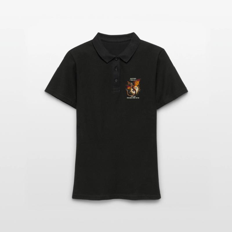 Aggro pulled – your problem | Dragon Pixel Art Women's Polo Shirt