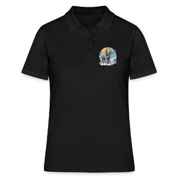 Mammouths Mammouth - Polo Femme - noir - Devant - Ailine (174cm)
