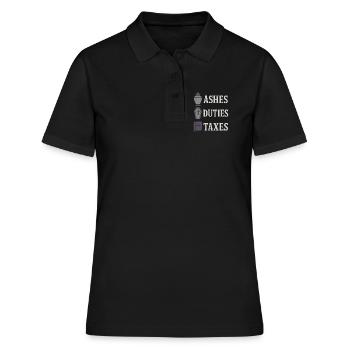 Cadavre Science Humour noir Mort Positif - Polo Femme - noir - Devant - Ailine (174cm)