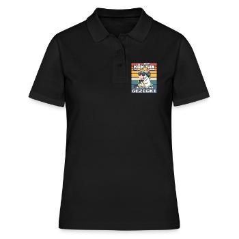 Unicorn Queen Gamble - Women's Polo Shirt - black - Front - Ailine (174cm)