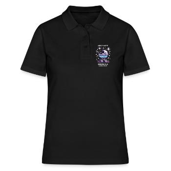 L’AFK ? Maman ne se déconnecte jamais | Gamer Maman, Parents - Polo Femme - noir - Devant - Ailine (174cm)