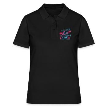 Streetdance Beat – Urban DJ Music Design - Polo Femme - noir - Devant - Ailine (174cm)