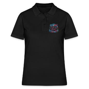Streetdance Beat – Urban DJ Music Design - Polo Femme - noir - Devant - Ailine (174cm)