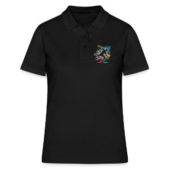 Streetdance Beat – Urban DJ Music Design - Polo Femme - noir - Devant - Ailine (174cm)