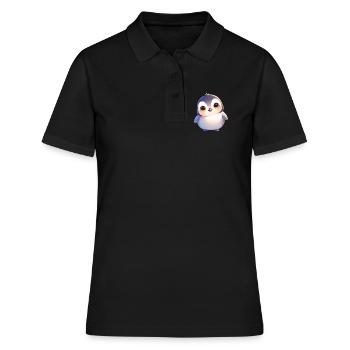 Pinguine Pinguin - Frauen Polo Shirt - Schwarz - Vorne - Ailine (174cm)