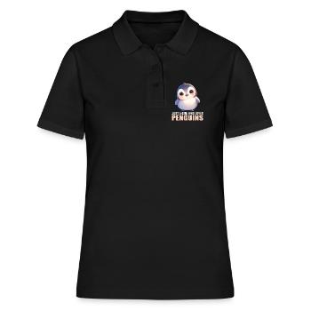 Pingouins Pingouin - Polo Femme - noir - Devant - Ailine (174cm)
