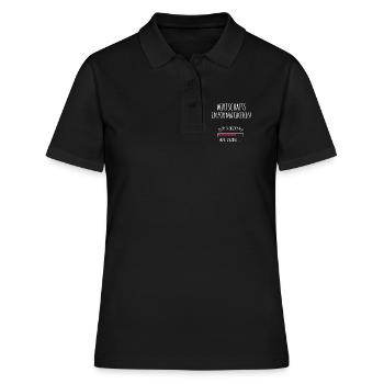 Wirtschaftsinformatikerin Studium Beruf Ausbildung - Frauen Polo Shirt - Schwarz - Vorne - Ailine (174cm)
