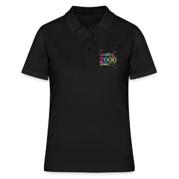 Chargement de l’écran de chargement de 2000 pixels - Polo Femme - noir - Devant - Ailine (174cm)