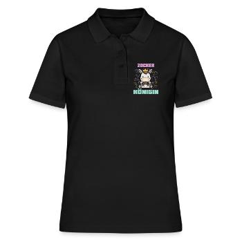 Gambler Queen - Women's Polo Shirt - black - Front - Ailine (174cm)