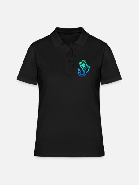 Pêche Pêcheurs Enfants Garçons Hommes Pêcheurs - Polo Femme - noir
