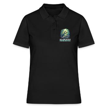 Gottesanbeterinnen Gottesanbeterin - Frauen Polo Shirt - Schwarz - Vorne - Ailine (174cm)