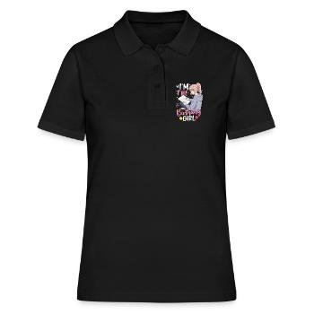 Je suis la fille d’anniversaire - Polo Femme - noir - Devant - Ailine (174cm)