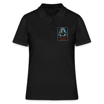 Invasion du poulet zombie - Polo Femme - noir - Devant - Ailine (174cm)