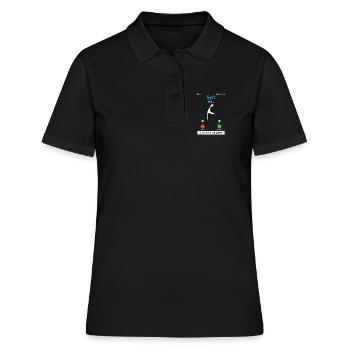 SYLT APPELLE ET JE DOIS Y ALLER Sylt Drôle - Polo Femme - noir - Devant - Ailine (174cm)