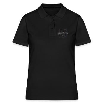 Carnaval - Carnaval - Atmosphère - Confettis - Polo Femme - noir - Devant - Ailine (174cm)