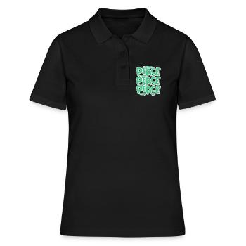 Peace - Frauen Polo Shirt - Schwarz - Vorne - Ailine (174cm)