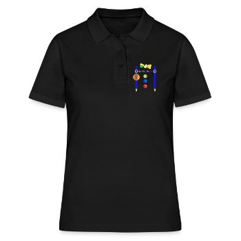 KuKaKö - Carnaval Carnaval Lundi gras Köthen - Polo Femme - noir - Devant - Ailine (174cm)
