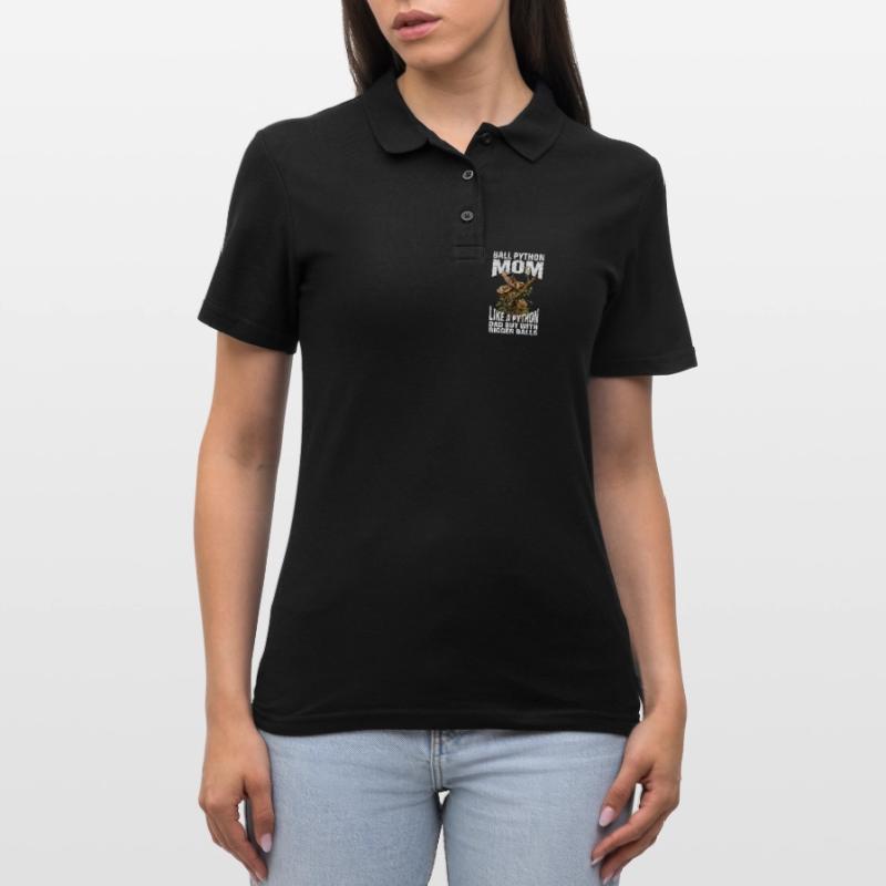 Königspython Mom Mama Schlangen Terrarium Python Frauen Polo Shirt