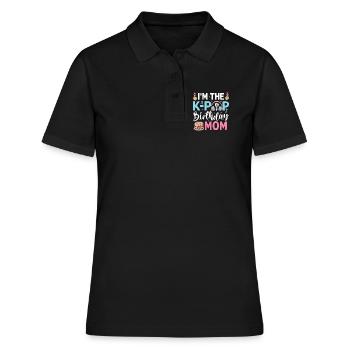 I'm The K-Pop Birthday Mom - Frauen Polo Shirt - Schwarz - Vorne - Ailine (174cm)