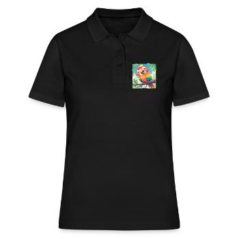 Aras Ara - Frauen Polo Shirt - Schwarz - Vorne - Ailine (174cm)