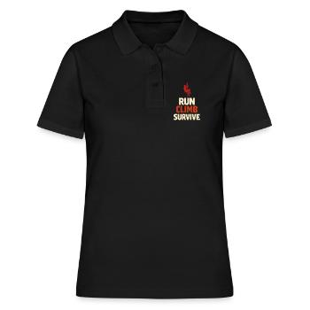 Obstacle Course Racer Obstacle Course Ocr - Women's Polo Shirt - black - Front - Ailine (174cm)