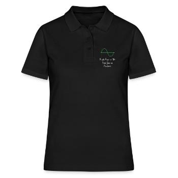 Mathematiker Mathe mathematisch Mathematik - Frauen Polo Shirt - Schwarz - Vorne - Ailine (174cm)