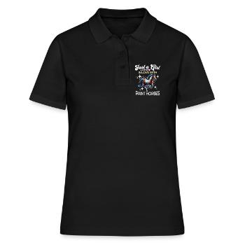Paint Horse Mädchen Paint Horse - Frauen Polo Shirt - Schwarz - Vorne - Ailine (174cm)
