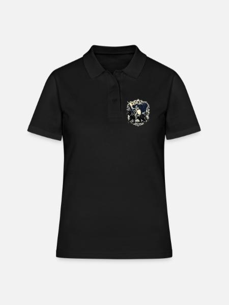 Ren Faire Mittelalterliche Ritterkatzen-Renaissance - Frauen Polo Shirt - Schwarz