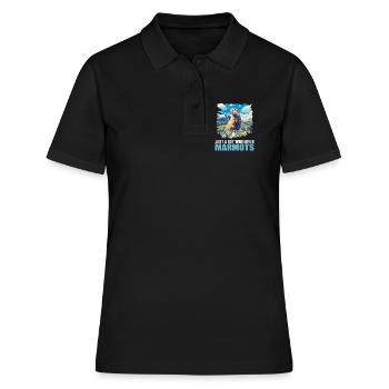 Marmottes Marmotte - Polo Femme - noir - Devant - Ailine (174cm)