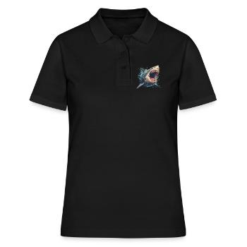 Great White Shark Great White Shark - Women's Polo Shirt - black - Front - Ailine (174cm)