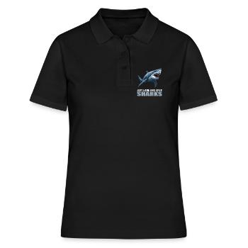 Sharks Shark - Women's Polo Shirt - black - Front - Ailine (174cm)