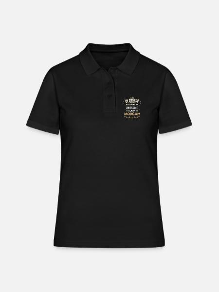 Génial nom de famille Morgan, réunion drôle de nom de famille - Polo Femme - noir