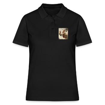 F-CAW-F Rooster Meme – Drôle de sarcastique - Polo Femme - noir - Devant - Ailine (174cm)