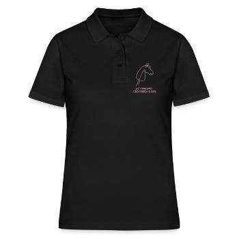Hobby Horsing Girl Pferd - Frauen Polo Shirt - Schwarz - Vorne - Ailine (174cm)