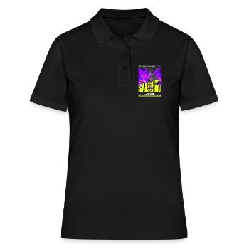 Tokyo Samurai Girl : Esthétique de la Flamme Violette - Polo Femme - noir - Devant - Ailine (174cm)