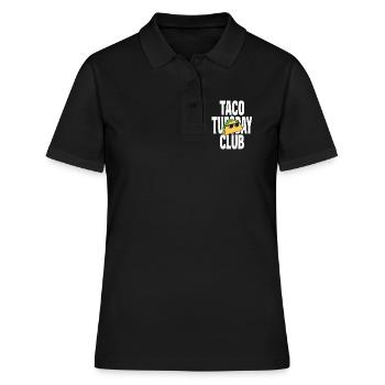 Taco Tuesday Club mit cooler Sonnenbrille - Frauen Polo Shirt - Schwarz - Vorne - Ailine (174cm)