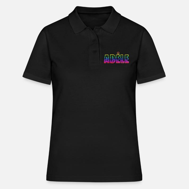 adéle rs regenbogen - Frauen Polo Shirt - Schwarz