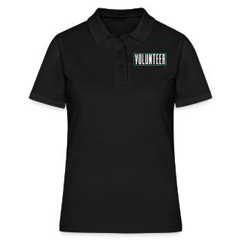 Freiwilliger Ehrenamtlicher Ehrenamt Freiwillig - Frauen Polo Shirt - Schwarz - Vorne - Ailine (174cm)