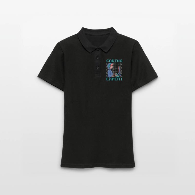Coding Experte Programmieren Coder Programmierer Frauen Polo Shirt