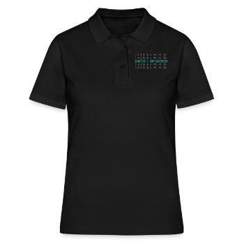 Data > Opinion Code Coder Coding Programmers - Women's Polo Shirt - black - Front - Ailine (174cm)