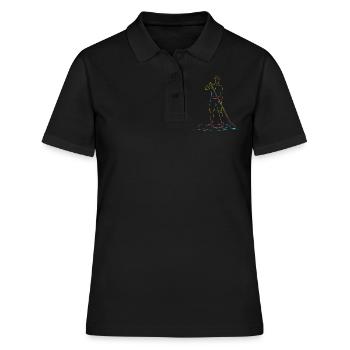 Stand Up Paddling Stand Up Board Sup - Frauen Polo Shirt - Schwarz - Vorne - Ailine (174cm)