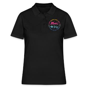Girls' Weekend Mother's Outing 2024 - Women's Polo Shirt - black - Front - Ailine (174cm)