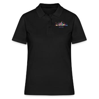 Denverites Skyline Denver - Polo Femme - noir - Devant - Ailine (174cm)